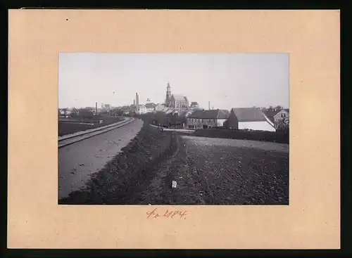 Fotografie Brück & Sohn Meissen, Ansicht Kamenz, Blick in die Stadt von der Südlichen Eisenbahntrasse