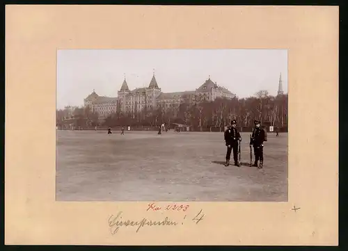 Fotografie Brück & Sohn Meissen, Ansicht Dresden, Kaserne des K.S. Schützen-(Füsilier-) Regiments Nr. 108