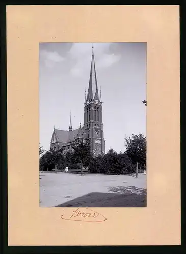 Fotografie Brück & Sohn Meissen, Ansicht Bautzen, Albertplatz mit Maria-Martha-Kirche