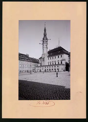 Fotografie Brück & Sohn Meissen, Ansicht Bautzen, Hauptmarkt mit Restaurant zum goldenen Adler, Rathaus