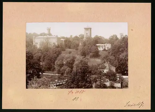 Fotografie Brück & Sohn Meissen, Ansicht Waldenburg i. S., Blick zum Schloss