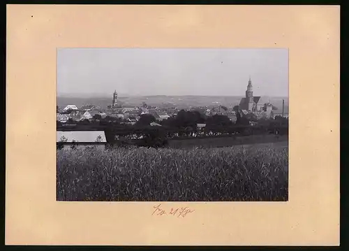 Fotografie Brück & Sohn Meissen, Ansicht Kamenz i. Sa, . Blick auf die Stadt vom Hutberg aus gesehen