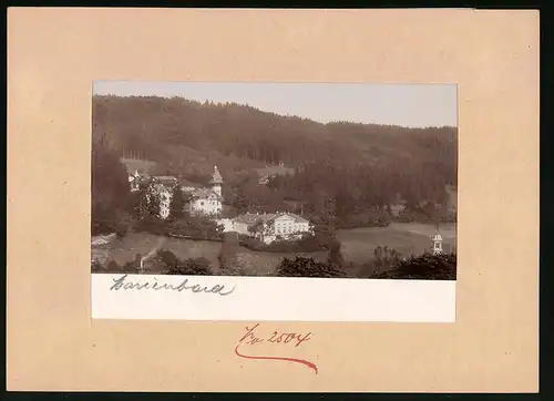 Fotografie Brück & Sohn Meissen, Ansicht Marienbad, Blick auf den Ort mit Kurhaus Bellevue und Villen