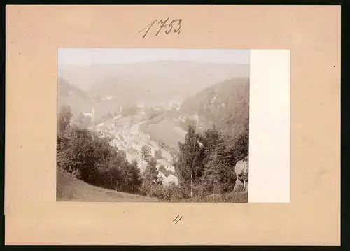 Fotografie Brück & Sohn Meissen, Ansicht Pirkenhammer, Blick auf dem Ort im Tal