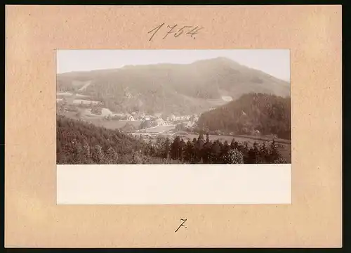 Fotografie Brück & Sohn Meissen, Ansicht Pirkenhammer, Blick auf den Ort im Tal