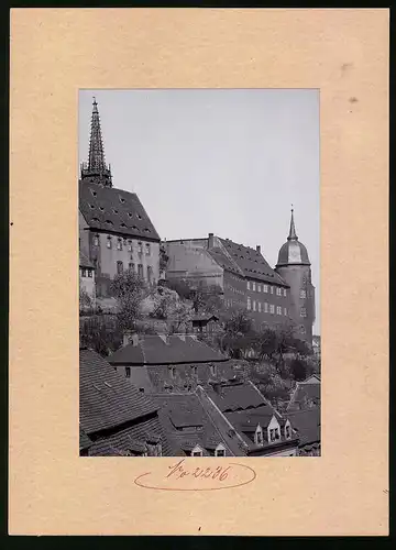 Fotografie Brück & Sohn Meissen, Ansicht Meissen i. Sa., Blick auf den Schlossberg mit Albrechtsburg