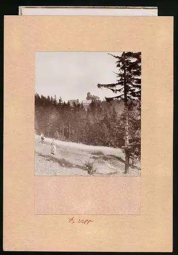 Fotografie Brück & Sohn Meissen, Ansicht Mückenberg, Blick auf das Gasthaus Mückentürmchen