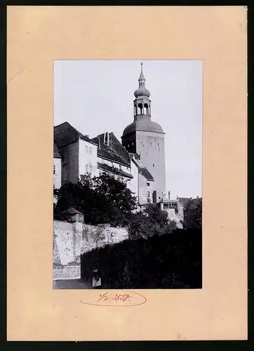 Fotografie Brück & Sohn Meissen, Ansicht Bautzen, Blick auf den Lauenturm, Teil der alten Befestigungsanlagen