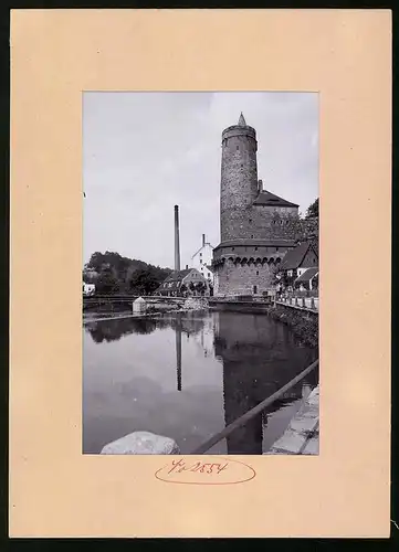 Fotografie Brück & Sohn Meissen, Ansicht Bautzen, Blick auf die Alte Wasserkunst mit Promenade