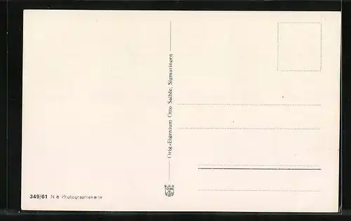 AK Sigmaringen, Ortsansicht aus der Vogelschau