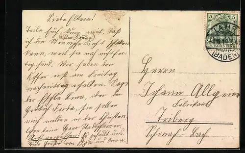 AK Lahr i. B., Partie am Reichswaisenhaus