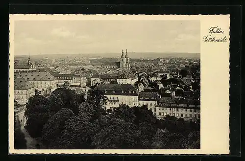 AK Fulda, Totalansicht aus der Vogelschau