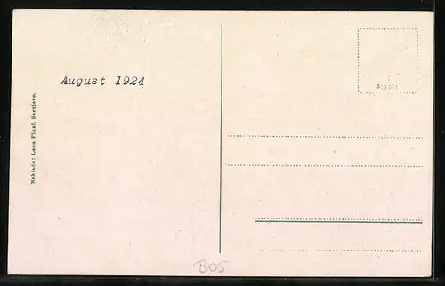 AK Sarajevo, Ortsansicht aus der Vogelschau