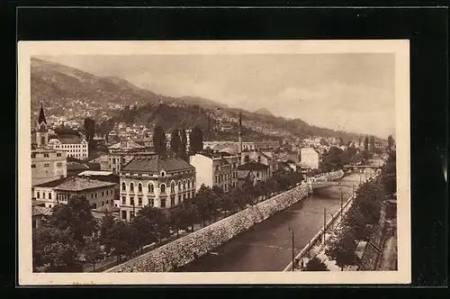 AK Sarajevo, Miljacka sa okolicom