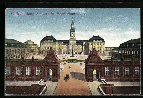 AK Christiansborg, Slot set fra Marmorbroen