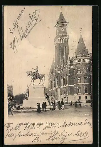 AK Helsingborg, Radhuset med statyn