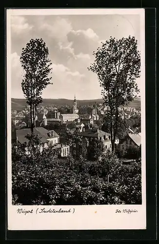 AK Weipert, Sudetenland mit Kirche