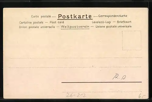 Künstler-Lithographie Paul Hey: Mann und Frau beim Abschied