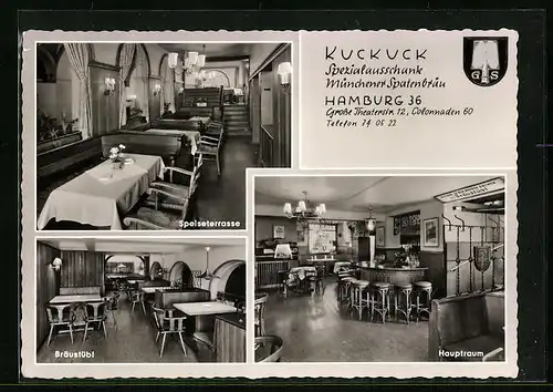 AK Hamburg, Gasthaus Kuckuck, Grosse Theaterstrasse 12