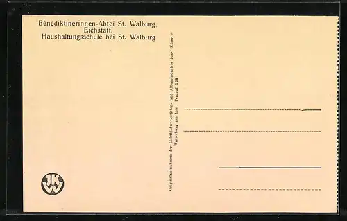 AK Eichstätt, Abtei St. Walburg und Haushaltungsschule