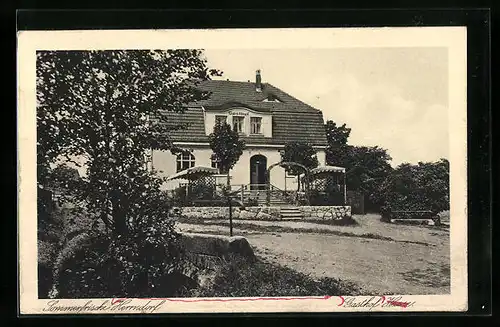 AK Herrndorf, Gasthof Hasse mit Garten und Terrasse