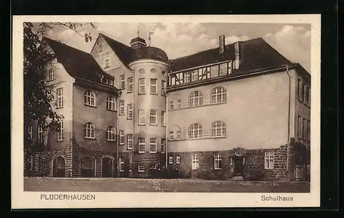 AK Plüderhausen, Schulhaus mit Hof