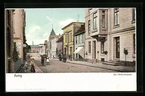 AK Eutin, Passanten in der Peterstrasse