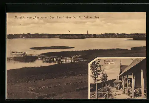 AK Eutin, Restaurant Seeschar, Aussicht über den Gr. Eutiner See
