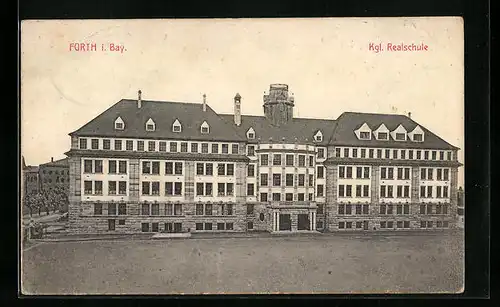 AK Fürth i. Bay., Königliche Realschule