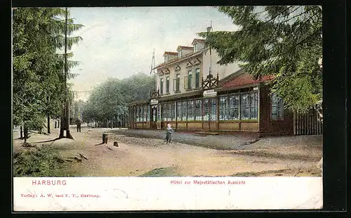 AK Harburg, Hotel zur Majestätischen Aussicht