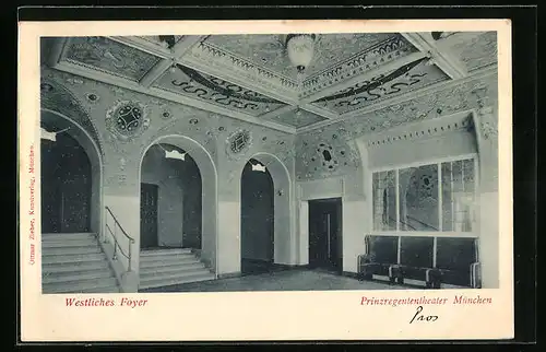 AK München, Prinzregententheater, Westliches Foyer