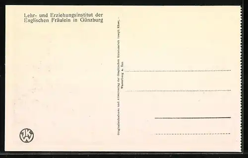 AK Günzburg, Lehr- und Erziehungsinstitut der Englischen Fräulein, Kleiner Schlafsaal