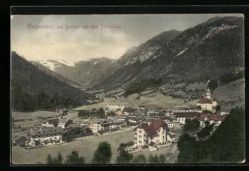 AK Gossensass /Brenner, Ort mit dem Pflerschtal
