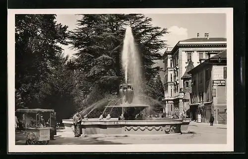 AK Bolzano, Fontana delle rane verso Palazzo di Prefettura