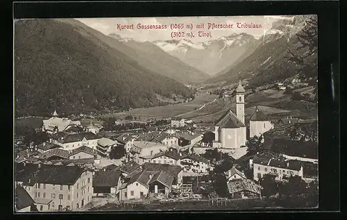 AK Gossensass, Ort mit Pflerscher Tribulaun