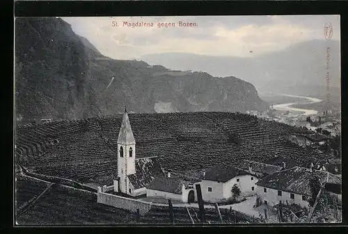 AK St. Magdalena, Blick gegen Bozen