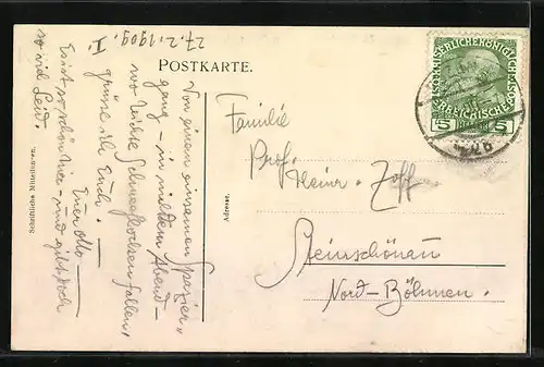 AK St. Magdalena, Blick gegen Bozen