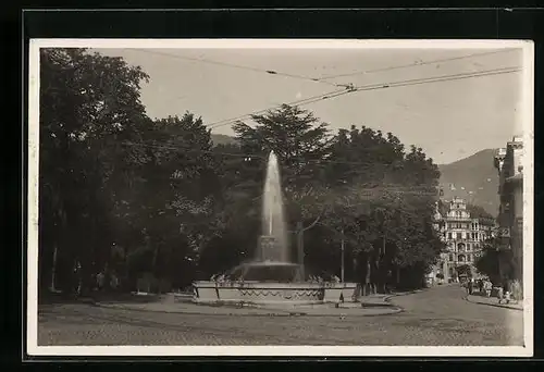 AK Bozen, Strassenpartie mit Fontäne