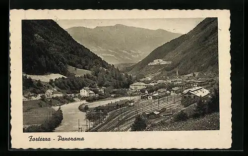 AK Fortezza, Panorama, Eisenbahngleise