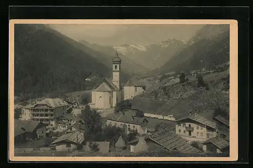 AK Brenner, Ortspartie mit Kirche