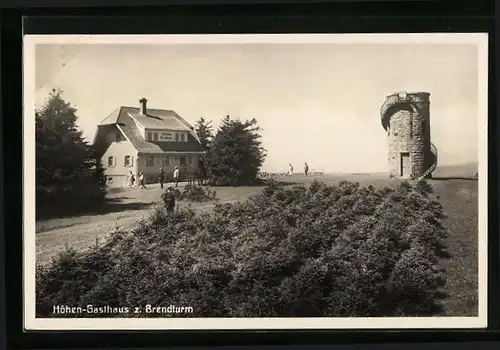 AK Furtwangen /Schwarzw., Höhen-Gasthaus zum Brendturm a. d. Brend