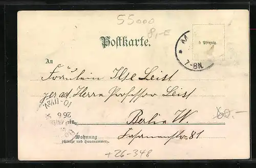 Künstler-AK Carl Münch: Mainz, Eisenbahnbrücke