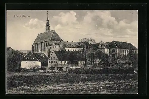 AK Himmelkron, Ortspartie mit Gasthof und Kirche