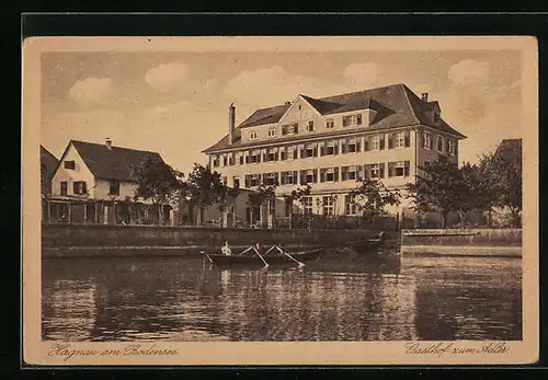 AK Hagnau am Bodensee, Gasthof zum Adler, Ruderboot