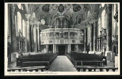 AK Günzburg, Institutschor von der Liebfrauenkirche aus