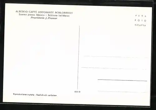 AK Schönna bei Meran, Albergo Caffè Ristorante Schlosswirt