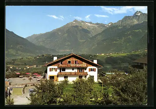 AK Schenna bei Meran, Pension Rosengarten