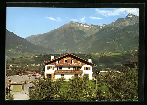 AK Schenna bei Meran, Pension Rosengarten