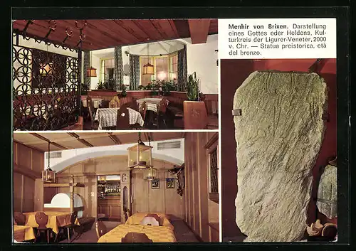 AK Brixen /Südtirol, Gasthaus Fink, Menhirstube