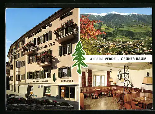 AK Brixen /Südtirol, Hotel Grüner Baum, Bes. Fam. Stremitzer